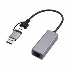 Adaptor de rețea Cablexpert A-USB3AC-LAN-01, Gri