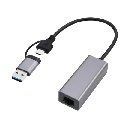Adaptor de rețea Cablexpert A-USB3AC-LAN-01, Gri