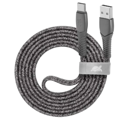 Кабель для зарядки и передачи данных Rivacase PS6102, USB Type-C/USB Type-A, 1,2м, Серый