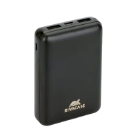 Acumulator extern RivaCase VA2410, 10000mAh, Negru