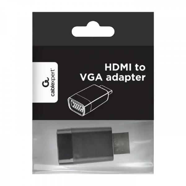 Видеоконвертер Cablexpert A-HDMI-VGA-001, HDMI (M) - VGA D-Sub, 1м, Чёрный