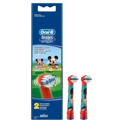 Насадка для электрической зубной щетки Oral-B Kids Mickey, Красный