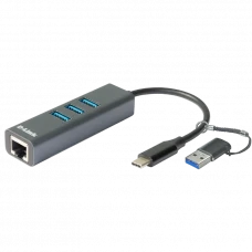 Сетевой адаптер D-Link DUB-2332, Серый