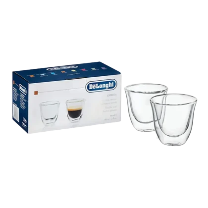 Набор стаканов DeLonghi 60 мл 2 шт, Прозрачный