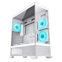 Компьютерный корпус Gamemax VISTA, Midi-Tower, Без блока питания, Белый