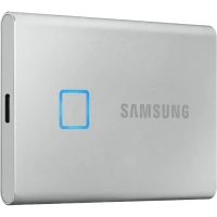 Внешний портативный SSD накопитель Samsung T7 Touch, 500 ГБ, Серебристый (MU-PC500S/WW)