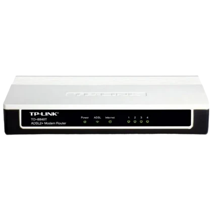 ADSL Модем TP-LINK TD-8840T, ADSL/ADSL2/ADSL2 + до 24 Мбит/с, Чёрный