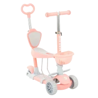 Детский 3-колесный самокат Kikka Boo BonBon, Розовый