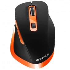 Mouse Wireless Canyon MW-14, Negru/Portocaliu