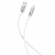 Cable de date XO NB251, USB Type-A/USB Type-C, 1m, Alb