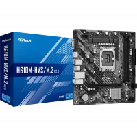 Материнская плата ASRock H610M-HVS/M.2 R2.0, LGA1700, Intel H610, Micro-ATX