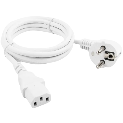 Cablu de alimentare Cablexpert PC-186W-VDE, 1.8 m, Alb