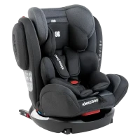 Scaun auto Kikka Boo 4 Fix DOUBLE ISOFIX, Grupa 0+/1/2/3 (0-36 kg), Gri inchis