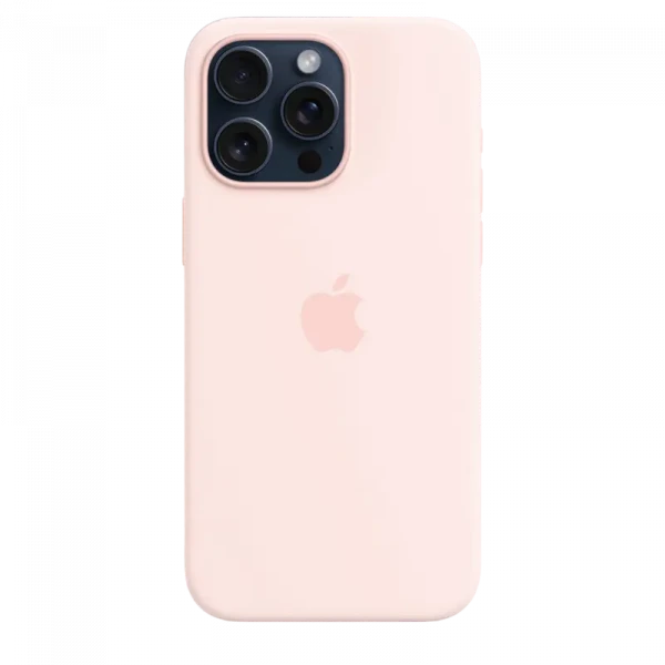 Чехол Apple iPhone 15 Pro Max Silicone Case with MagSafe, Светло-розовый