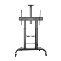 Подставка под телевизор на ножке Gembird TVS-100T-02, Чёрный