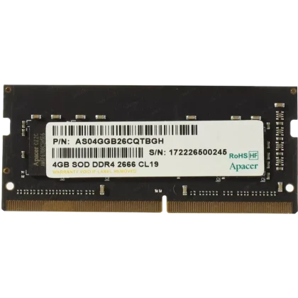 Memorie RAM Apacer AS04GGB26CQTBGH, DDR4 SDRAM, 2666 MHz, 4GB