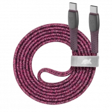 Cablu de încărcare și date Rivacase PS6105, USB Type-C/USB Type-C, 1,2m, Roșu