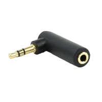 Audio Adaptor Cablexpert A-3.5M-3.5FL, 3.5mm 3-pin (F) - 3.5mm 3-pin (M), Negru