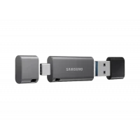 USB Flash накопитель Samsung DUO Plus, 64Гб, Чёрный/Серый