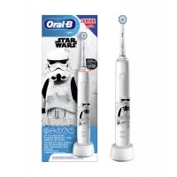 Periuță de dinți electrică Braun Junior 6+ StarWars PRO 3, Alb