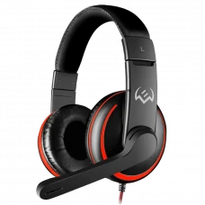 Căști gaming SVEN AP-G007MV, Cu fir, Negru/Rosu
