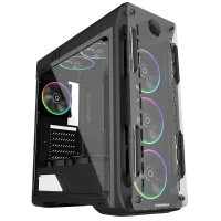 Carcasă PC Gamemax Optical G510, Midi-Tower, Fără PSU, Negru