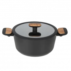 Cratiță RESTO 93188, 4.4L, 24cm, Negru, Maro