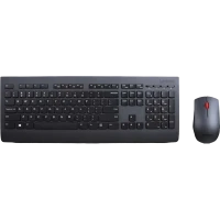 Клавиатура и мышь Lenovo 4x30h56821, Беспроводное, Чёрный