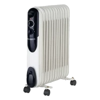 Radiator de ulei Eurolux ОМПТ-12Н, 2500W, Alb
