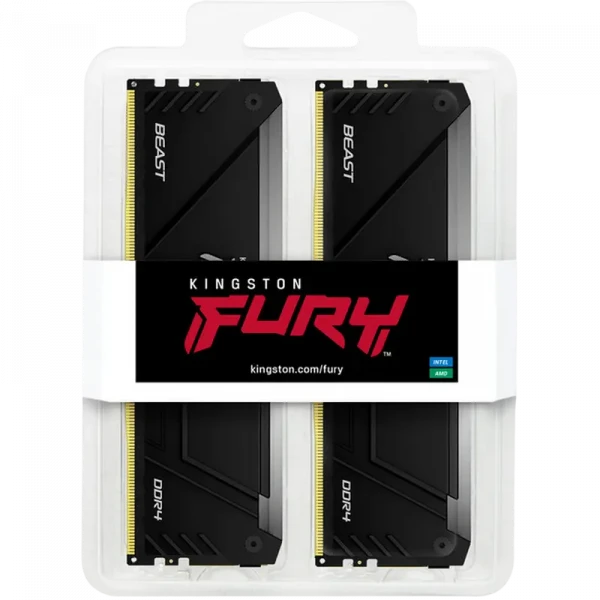 Оперативная память Kingston FURY Beast RGB, DDR4 SDRAM, 3600 МГц, 32 Гб, KF436C18BB2AK2/32