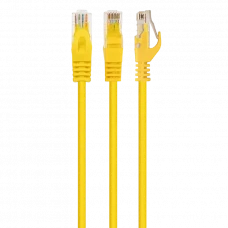 Патч-корд Cablexpert PP6U-0.25M/Y, Cat6 UTP, 0,25м, Жёлтый