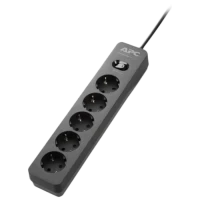 Сетевой фильтр APC Essential SurgeArrest PME5B-RS, 5 Розеток, 1,52м, Чёрный