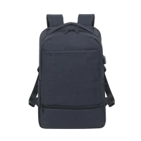Rucsac pentru Laptop RivaCase Biscayne, 17.3, Poliester, Negru