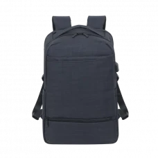 Rucsac pentru Laptop RivaCase Biscayne, 17.3, Poliester, Negru