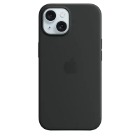 Чехол Apple iPhone 15 Silicone Case with MagSafe, Чёрный