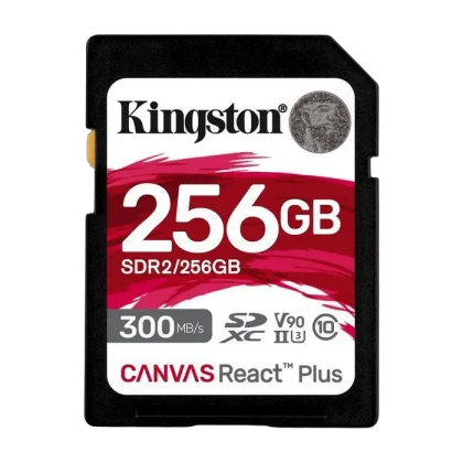 Карта памяти Kingston Canvas React Plus, 256Гб (SDR2/256GB)