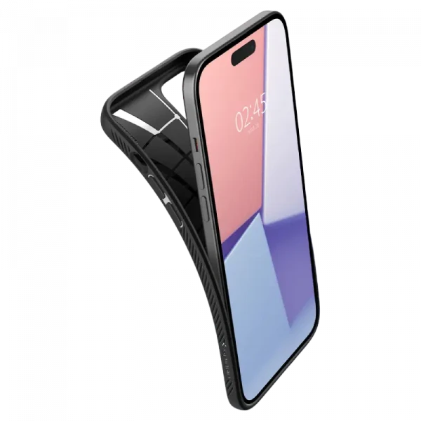 Husă Spigen iPhone 15 Plus Liquid Air, Negru Mat