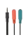 Audio Adaptor Cablexpert CCA-417, 3.5mm 4-pin (M) - 2x 3.5mm 3-pin (F), 0,2m, Negru