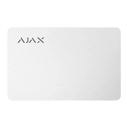 Card securizat fără contact Ajax Pass, Alb