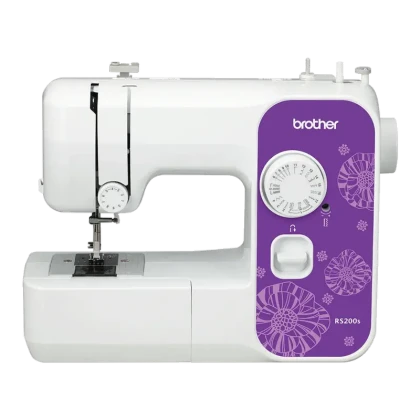 Mașină de cusut Brother RS200S, Alb Violet