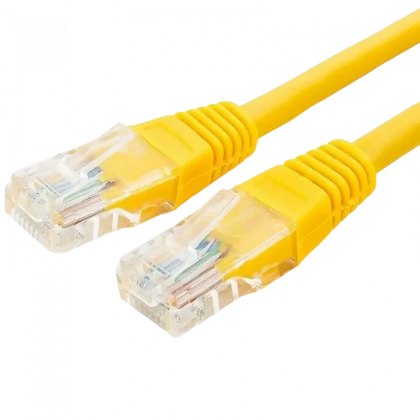 Патч-корд Cablexpert PP6U-0.25M/Y, Cat6 UTP, 0,25м, Жёлтый