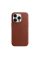 Husă Apple iPhone 14 Pro Leather Case with MagSafe, Maro