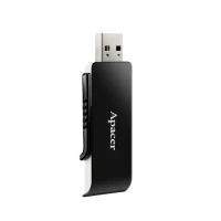 Memorie USB Apacer AH350, 64GB, Negru/Alb