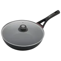 Сковорода WOK Polaris PRO collection-28W, 28cm, Чёрный