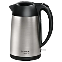 Fierbător electric Bosch TWK3P420, Oțel Inoxidabil | Negru