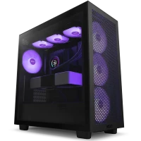 Carcasă PC NZXT H7 Flow RGB, Midi-Tower, ATX, Negru