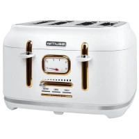 Тостер MUSE MS-131 W, Черный | Золотистый