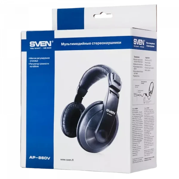 Наушники SVEN AP-860V, Чёрный