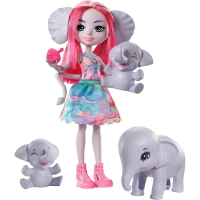 Papusa Enchantimals Elephant Esmeralda si Familia” GTM30