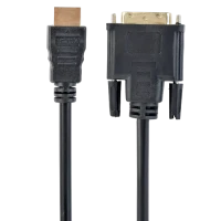 Cablu Video Cablexpert CC-HDMI-DVI-7.5MC, HDMI (M) - DVI-I (M), 7,5m, Negru
